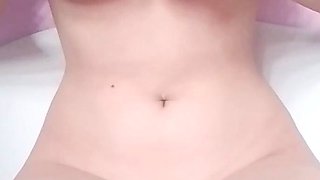 Blonde tight pussy babe solo toy fun in glamour masturbation