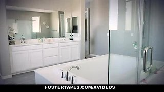 Stepdaughter Aria Lee Gets Punished By Stepmom Joslyn James With Big Cock - Fostertapes Taboo Teen Sex