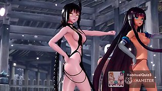 Mmd r18 Gokuraku Jodo YYB Kawaii Strike sport amazon mercilessly fuck hard this 3d hentai cum swallowing MILF