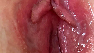 Extreme Close up Wet Pussy and Clit Orgasm