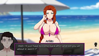 Vulgar Reverie: Cuckold Awaits for His Wife to Come Back While She Is Having Sex with Another Man on the Beach - Episode 15