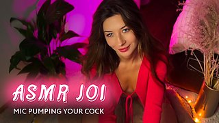 ASMR JOI. Your sweet brunette Fast and Aggressive Mic Pumping Your Cock. Amy Haze