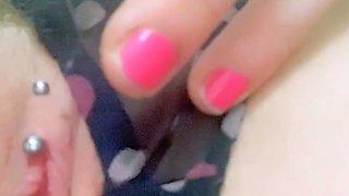 Blonde emo amateur solo masturbation