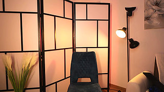 Wearing sexy lingerie to take selfies for her fans