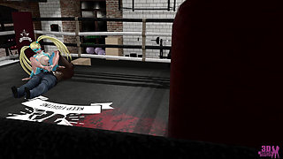 R. Mika Feet to Cock Wrestling