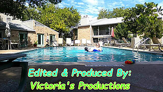 BBW Nurse Vicki Play Time in the Pool with Handsome Harry