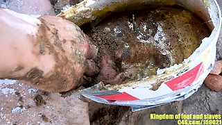 Real amateur couple outdoor ass fuck and anal creampie in hd