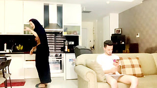 An Arab Boy Fucks Step- Mother Because He's Still Learn How to Have Sex. and Thestep- Mother Doesn't Mind Teaching Her Step Son