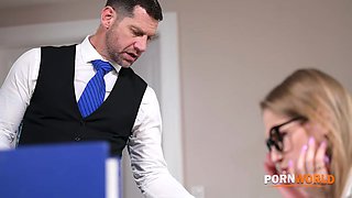 Shy But Slutty Intern Tiffany Tatum Gets All Holes Demolished By Big Dick Boss GP2937