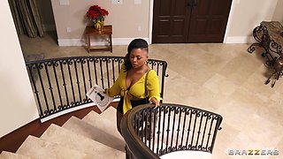 Beautiful ebony Avery Jane adult spicy clip