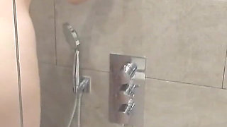StepBrother Watching on Me Squirting in Shower