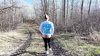 MILF Fucked Outside and Followed by a Drone