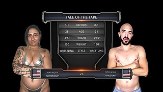 Nina Nova Wrestles Peter King