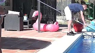 Gorgeous GILF Fucked by the Pool