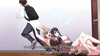 Kitchen Sex Tease: Momoka lets Ryota Finger her Tight Pussy After he Does All the Dishes - HENTAI 2025 (Subtitled)