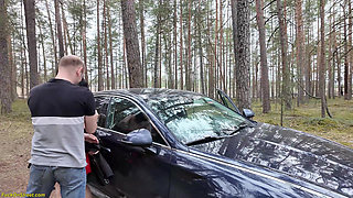 Roadside Assistance Rewarded with Anal Sex