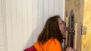 Glory Hole Blowjobs and Brunettes