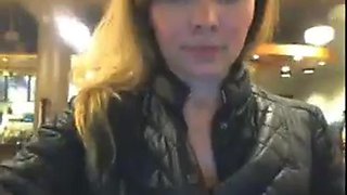 Flashing cafe: Big Tits, Amateur  Public Nudity Porn