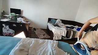 Amateur Wife Doing Housework Naked.