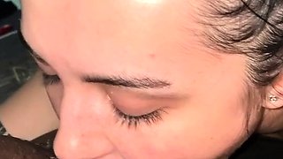 Blonde whore takes big cock in public and cumshot load