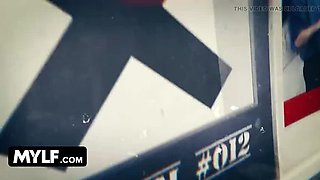 MILF Jesse Gets Rough Cavity Search & Creamy Finish From Security Guard - POV Blowjob & Doggy Style