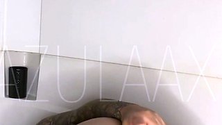 Stacked brunette goes solo toys and masturbation