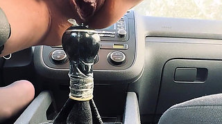 I Put the Gear Lever of a Friend's Car in My Pussy Like a Whore