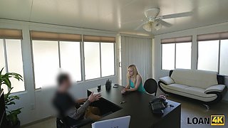LOAN4K. This blondie pussy enjoys hidden cam