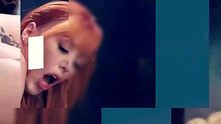 Redhead Babe With Glasses Sucks Big Dicks At The Gloryhole
