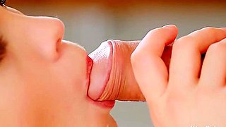 Beautiful Brunette Gently Sucks A Member In Pose 69 Boyfriend