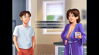 Caught in the library during some steamy action in Summertime Saga
