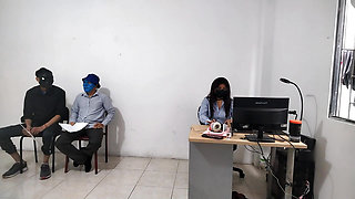 SEXI executive fucks her new employee - she gives him up the ass