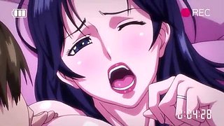 Anime cheater wife's hotel sex tape with futanari and demons