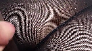 Pantyhose on my ass + your sperm
