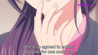Unfaithful Wife Cheats on Her Husband with His Perv Friend - Uncensored Hentai(Eng Sub)