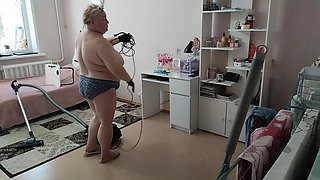 Camera Filmed Mother-in-law Naked Cleaning