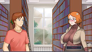 Milf with big tits getting bred in an animated visual novel