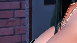 3D BBW Mature MILF Teasing the BBC to Fuck Her Wet Pusy