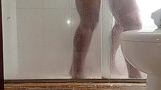 Fucking a MILF Stepmother in the Hotel Bathroom