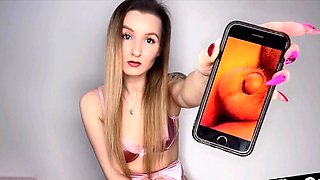 SPH long nails femdom laught off