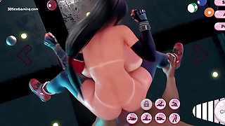 Busty Hoe takes BBC in the Ass In Public - 3D Animation