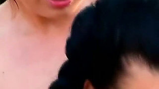 Carmen Croft and Aria Giovanni Fun Pool Party Pussy Eating and Orgasm