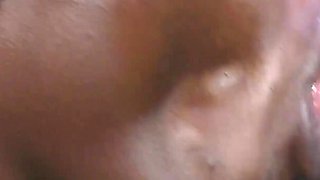 Ebony Teen Blows Big White Shaft and Swallow Cum