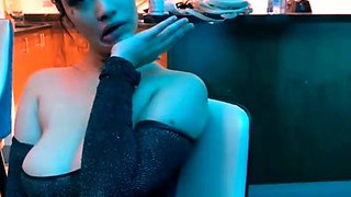Extreme amateur pov blowjob by hot brunette latina