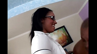 Wonderful Hot Latina MILF Fucked and Cumshot in Mouth by a Monster Black Cock