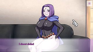 Anime girl in a sexy dress gets into wild hentai action