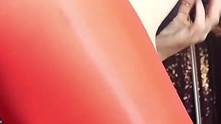 Worship My Shiny Red Pantyhose and Surrender to Me Ita