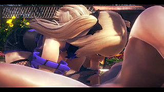 Genshin Impact Hentai - POV Fischl Blowjob and Cum at Her Face - Japanese Asian Manga Anime Game Porn