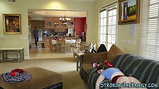 Teen stepsis gets banged