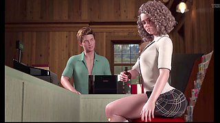 3D treasure hunting with big naturals in animated action